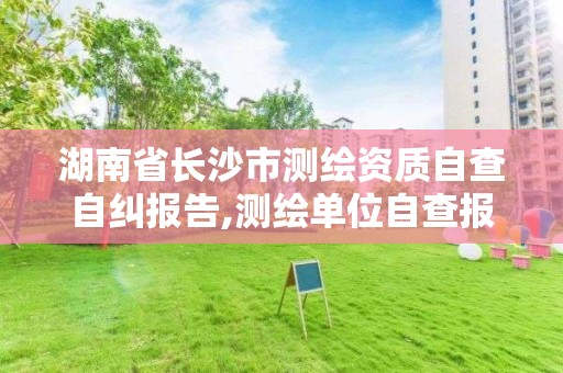 湖南省长沙市测绘资质自查自纠报告,测绘单位自查报告