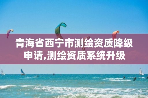 青海省西宁市测绘资质降级申请,测绘资质系统升级