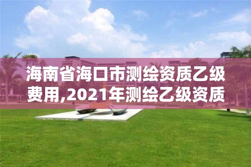 海南省海口市测绘资质乙级费用,2021年测绘乙级资质申报制度