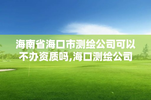 海南省海口市测绘公司可以不办资质吗,海口测绘公司排行榜。