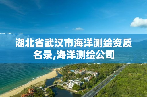 湖北省武汉市海洋测绘资质名录,海洋测绘公司