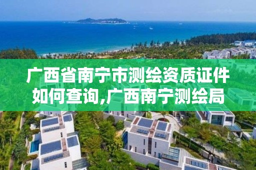 广西省南宁市测绘资质证件如何查询,广西南宁测绘局网址