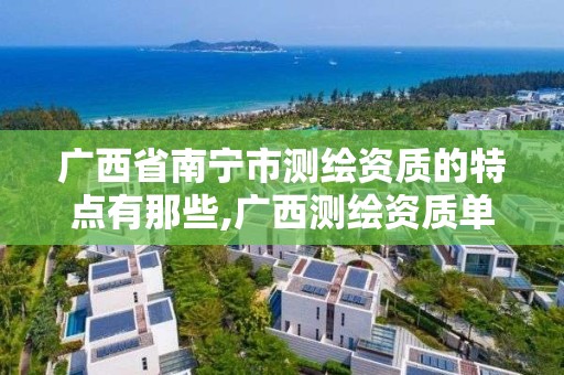 广西省南宁市测绘资质的特点有那些,广西测绘资质单位