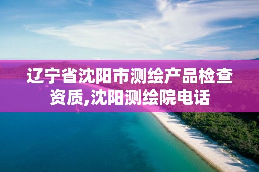 辽宁省沈阳市测绘产品检查资质,沈阳测绘院电话