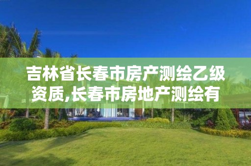 吉林省长春市房产测绘乙级资质,长春市房地产测绘有限公司