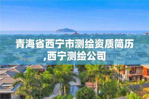 青海省西宁市测绘资质简历,西宁测绘公司