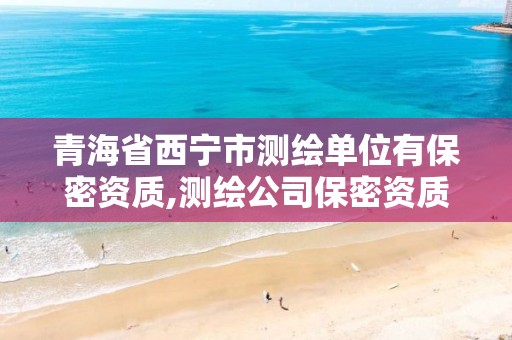 青海省西宁市测绘单位有保密资质,测绘公司保密资质