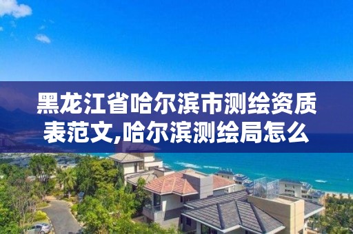 黑龙江省哈尔滨市测绘资质表范文,哈尔滨测绘局怎么样