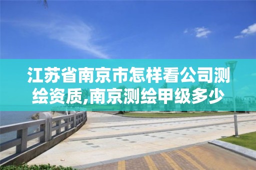 江苏省南京市怎样看公司测绘资质,南京测绘甲级多少家