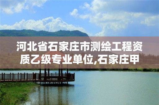 河北省石家庄市测绘工程资质乙级专业单位,石家庄甲级测绘公司