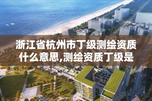 浙江省杭州市丁级测绘资质什么意思,测绘资质丁级是什么意思