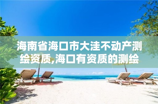 海南省海口市大洼不动产测绘资质,海口有资质的测绘公司