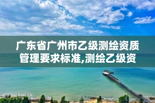 广东省广州市乙级测绘资质管理要求标准,测绘乙级资质业务范围