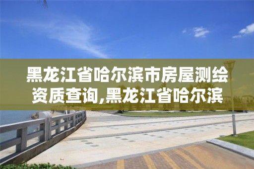 黑龙江省哈尔滨市房屋测绘资质查询,黑龙江省哈尔滨市测绘局