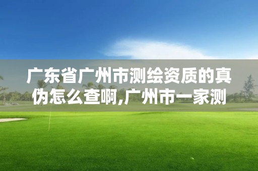 广东省广州市测绘资质的真伪怎么查啊,广州市一家测绘资质单位。