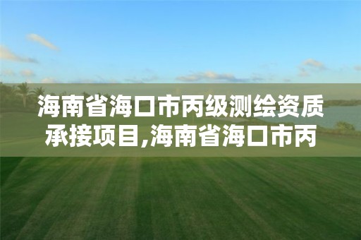 海南省海口市丙级测绘资质承接项目,海南省海口市丙级测绘资质承接项目公示