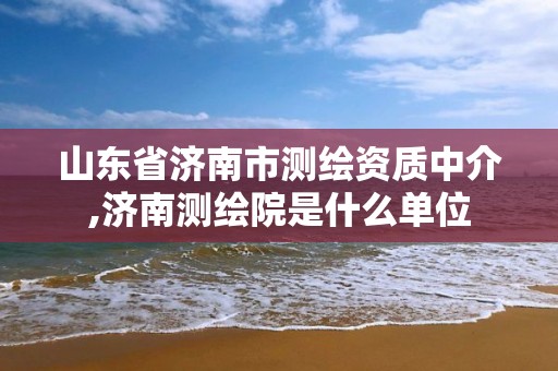 山东省济南市测绘资质中介,济南测绘院是什么单位