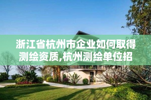 浙江省杭州市企业如何取得测绘资质,杭州测绘单位招聘