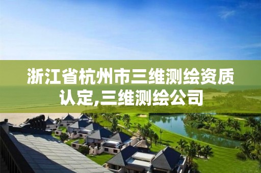 浙江省杭州市三维测绘资质认定,三维测绘公司