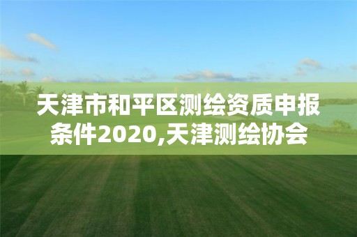 天津市和平区测绘资质申报条件2020,天津测绘协会