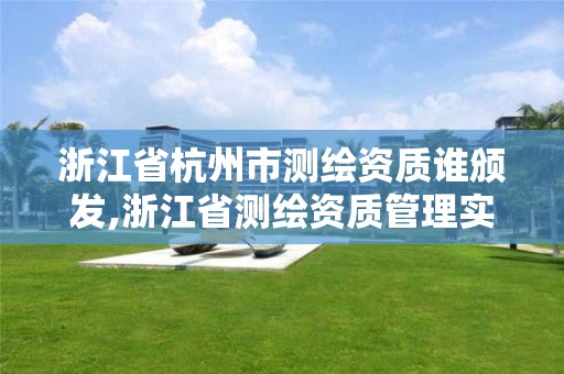 浙江省杭州市测绘资质谁颁发,浙江省测绘资质管理实施细则