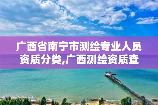 广西省南宁市测绘专业人员资质分类,广西测绘资质查询