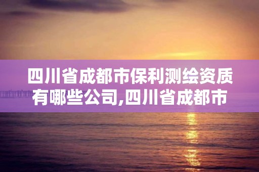 四川省成都市保利测绘资质有哪些公司,四川省成都市保利测绘资质有哪些公司