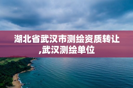 湖北省武汉市测绘资质转让,武汉测绘单位