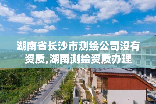 湖南省长沙市测绘公司没有资质,湖南测绘资质办理