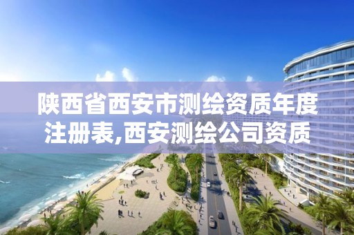 陕西省西安市测绘资质年度注册表,西安测绘公司资质