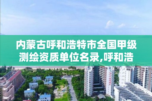 内蒙古呼和浩特市全国甲级测绘资质单位名录,呼和浩特测绘公司招聘。