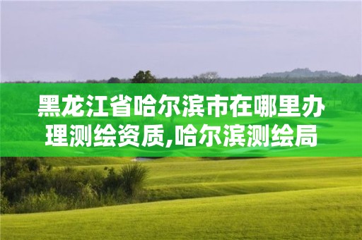 黑龙江省哈尔滨市在哪里办理测绘资质,哈尔滨测绘局属于什么单位