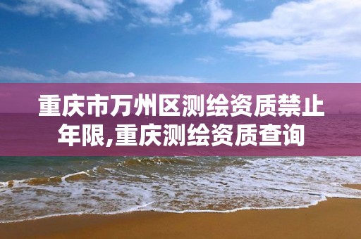 重庆市万州区测绘资质禁止年限,重庆测绘资质查询