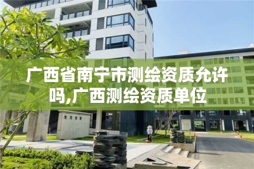 广西省南宁市测绘资质允许吗,广西测绘资质单位