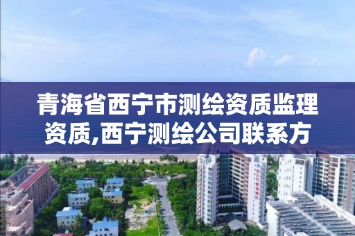 青海省西宁市测绘资质监理资质,西宁测绘公司联系方式