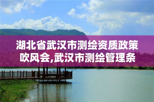 湖北省武汉市测绘资质政策吹风会,武汉市测绘管理条例