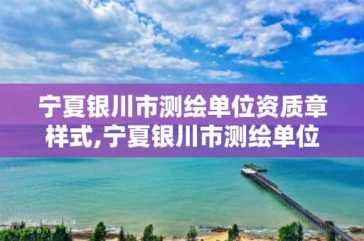 宁夏银川市测绘单位资质章样式,宁夏银川市测绘单位资质章样式有哪些