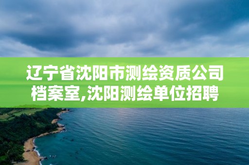 辽宁省沈阳市测绘资质公司档案室,沈阳测绘单位招聘