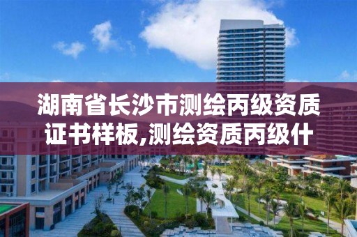 湖南省长沙市测绘丙级资质证书样板,测绘资质丙级什么意思。