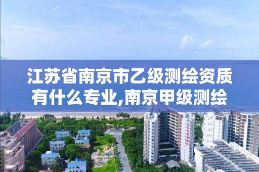 江苏省南京市乙级测绘资质有什么专业,南京甲级测绘公司排名。