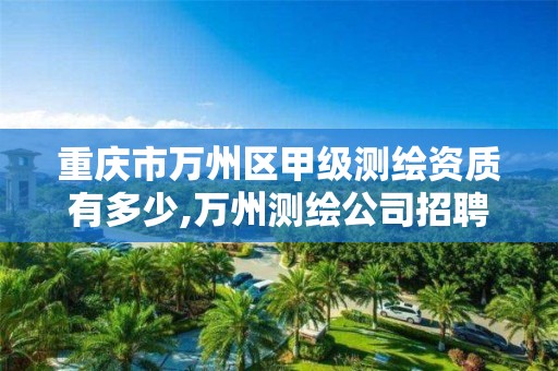 重庆市万州区甲级测绘资质有多少,万州测绘公司招聘