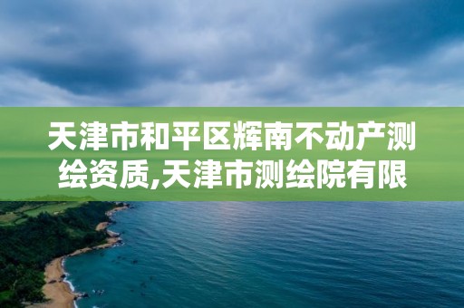 天津市和平区辉南不动产测绘资质,天津市测绘院有限公司地址