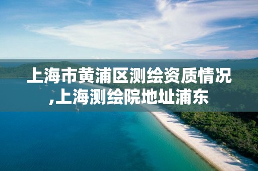 上海市黄浦区测绘资质情况,上海测绘院地址浦东