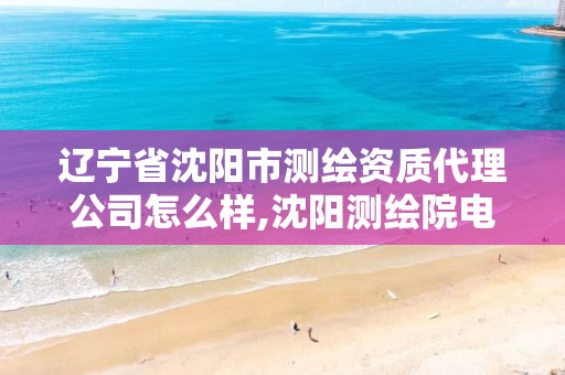 辽宁省沈阳市测绘资质代理公司怎么样,沈阳测绘院电话。