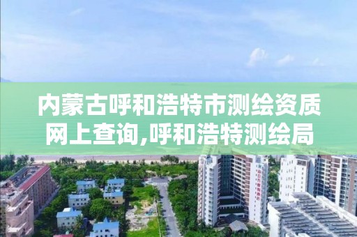 内蒙古呼和浩特市测绘资质网上查询,呼和浩特测绘局属于什么单位管理