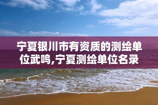 宁夏银川市有资质的测绘单位武鸣,宁夏测绘单位名录。