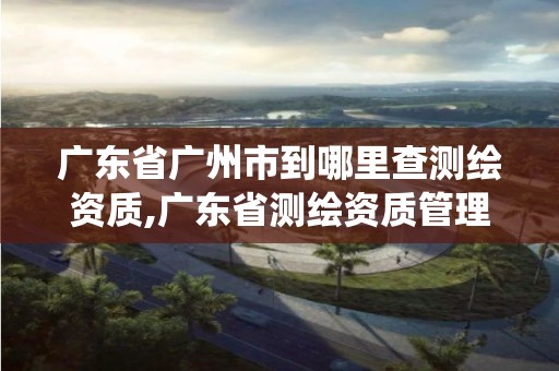 广东省广州市到哪里查测绘资质,广东省测绘资质管理系统