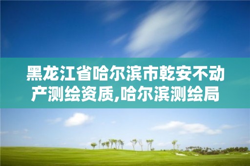 黑龙江省哈尔滨市乾安不动产测绘资质,哈尔滨测绘局属于什么单位