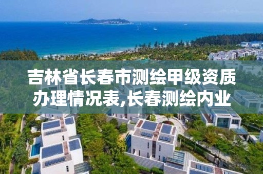 吉林省长春市测绘甲级资质办理情况表,长春测绘内业招聘