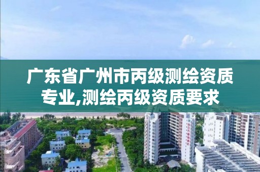 广东省广州市丙级测绘资质专业,测绘丙级资质要求